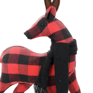 Figurine de renne en peluche à carreaux Buffalo de 50 cm, décoration de table de Noël pour l'affichage des fêtes d'hiver, vente en gros directe d'usine - Product Image 2