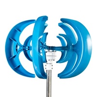 Nouvelle conception de lampe lanterne à axe vertical, double générateur éolien Maglev à 5 pales 12V 24V, portable