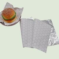 Papier d'aluminium nid d'abeille pour l'emballage alimentaire, hamburgers, bonbons, chocolats, impression en héliogravure compatible