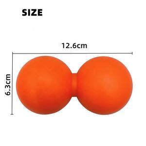 ลูกบอลนวดซิลิโคนถั่วลิสงสำหรับโยคะอุปกรณ์ยิมลูกบอลสองชั้นทำโลโก้ตามสั่งจากซิลิกาเจล - Product Image 2