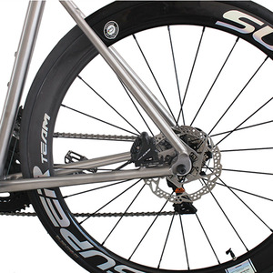 Vélo de route à gravier en <span class=keywords><strong>titane</strong></span>, frein à disque 700c - Product Image 2
