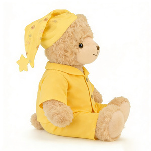Yellow Stars Pajama <b>Set</b> Plush Teddy Bear Toy Custom Plush Teddy Bear Dolls Wholesale Plush Teddy Bear Toy - Product Image 2