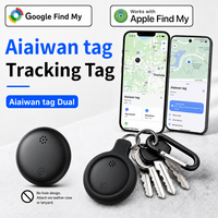 Traceur intelligent BLE à double système pour Apple Find My et Google Find Hub, étanche, anti-perte, avec pile CR2032