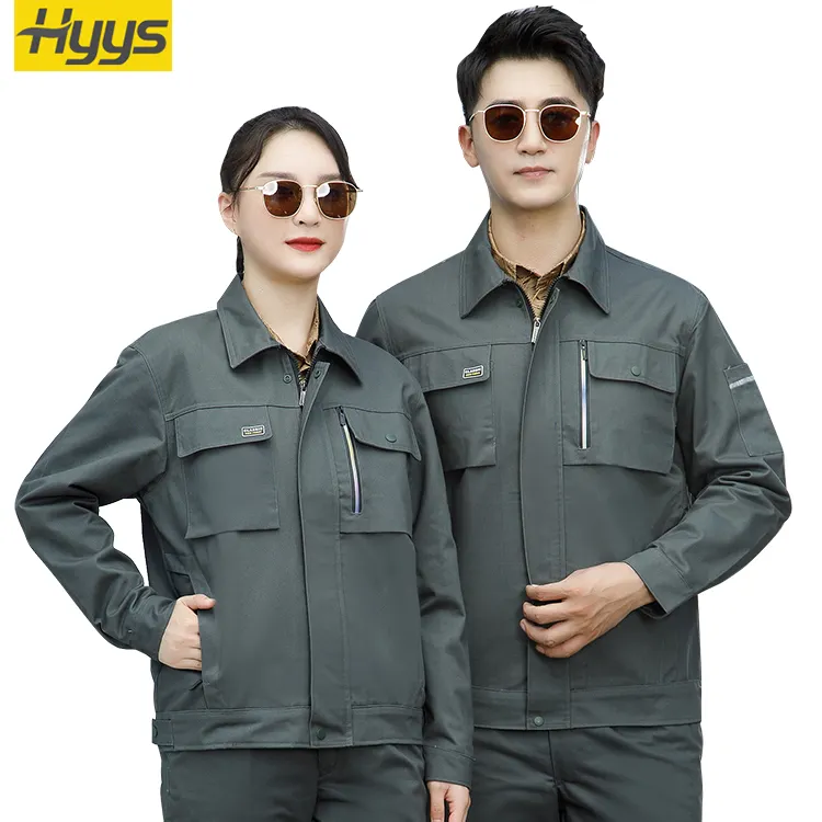 Summer Long Sleeve Work Uniforms Custom Work Wear Wear-Resistant Construction Car Repair Working Clothes