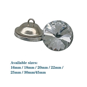 Botones de diamantes de imitación al por mayor tapicería de cristal decoración de uñas hebilla botones de diamantes de cristal suave para muebles - Product Image 2