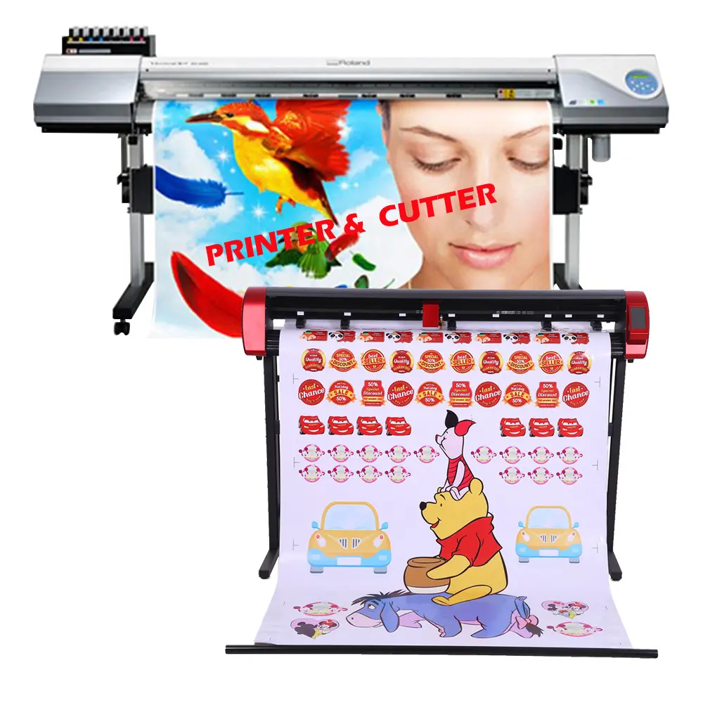 Roland-máquina de impresión de pegatinas de vinilo, impresora de etiquetas de inyección de tinta Digital, eco solvente, RE640