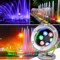 Lumière de piscine de jardin de villa extérieure, éclairage paysager basse tension, diode lumineuse sous-marine, lumière de fontaine LED RGB