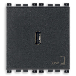 Adaptador de Corriente USB C de 30W, Cargador de Pared Gris para Dispositivos con Carga Rápida PD - Product Image 1
