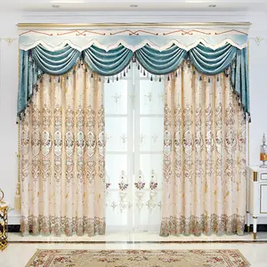 Cortinas de Jacquard de Diseño Moderno para Sala de Estar de Hotel Francés de Lujo, Cortinas para Ventanas en Venta - Product Image 5