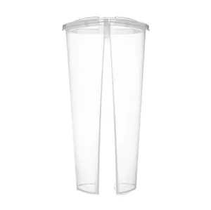 24 oz cà phê dùng một lần BOBA trà uống ly nhựa đôi chia sẻ tách cup với hai lỗ nắp phẳng