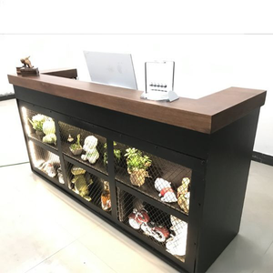 Tinh tế thời trang đơn giản hiện đại thanh góc cửa hàng cho thương mại sử dụng thanh thiết kế quầy lễ tân quầy thu ngân - Product Image 4