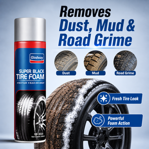 <span class=keywords><strong>Mousse</strong></span> pour pneus de moto Glodway 560ml, nettoyant pour roues de voiture, spray protecteur noir brillant pour caoutchouc, <span class=keywords><strong>anti</strong></span>-âge, soin et brillance - Product Image 3