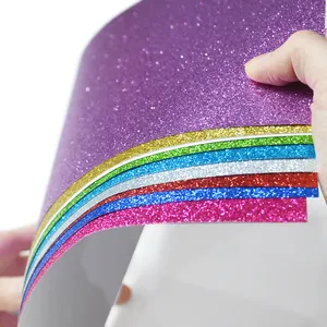 DIY Handicraft Glitter Paper Shinny Glitter A4 Size High Quality Glitter Cardboard