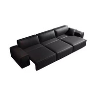 Luxuriöses Ledersofa-Set Komfortables Wohnzimmersofa für Villa, Apartment, Zuhause und Hotel Wohnzimmermöbel