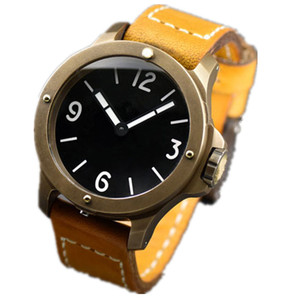 Reloj Automático Mecánico para Hombre <span class=keywords><strong>San</strong></span> <span class=keywords><strong>Martin</strong></span>, de Latón, con Cristal de Zafiro, 30 ATM, Bisel de Latón, Correa de Cuero, Reloj de Buceo Vintage - Product Image 1