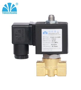 Yong chuang YCG31 3-Wege-Messing Edelstahl Wasser Luft <span class=keywords><strong>12V</strong></span> 24V AC220V Kaffee maschine Magnetventil