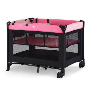 <span class=keywords><strong>Cuna</strong></span> de Metal Plegable Moderna y Lujosa para Bebé, <span class=keywords><strong>Cuna</strong></span> Multifuncional Portátil, Corralito Ajustable para Dormitorio y Sala de Estar - Product Image 1
