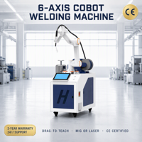 Programlama Gerektirmeyen Cobot Kaynak Makinesi 6 Eksenli MIG Robot Kolu Sürükle Öğretme İşlemi 10kg Taşıma Kapasitesi 1400mm Erişim Mesafesi CE Sertifikalı Motor