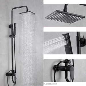 Juego de grifería mezcladora, sistema de lluvia, grifos de combinación, <span class=keywords><strong>grifo</strong></span> de <span class=keywords><strong>ducha</strong></span> de baño - Product Image 5