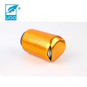 UOO-Bolsa enfriadora de tela de poliéster de neopreno con aislamiento Delgado, plegable, resistente al agua, soporte para paquete de latas rechoncho, sublimación impresa, 12oz - Product Image 5