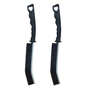 Brosse à crevasses Tdf écologique avec manche en plastique noir et poils en nylon pour le nettoyage de la cuisine - Product Image 4