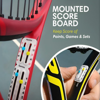 Compteur de points mécanique auto-adhésif pour raquettes de tennis et de padel, mince et attachable, pour le suivi des scores des jeux et des ensembles