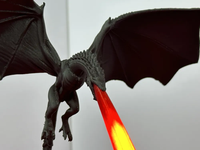 Lampe LED Dragon Souffleur de Feu Imprimée en 3D, Décoration de Bureau Fantaisie, Figurine de Collection, Cadeau, Ornement de Décoration d'Halloween
