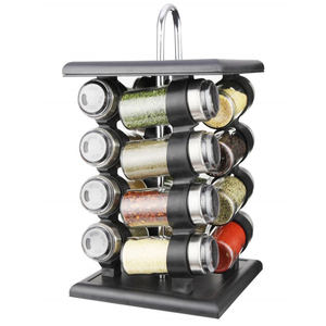 Set <span class=keywords><strong>di</strong></span> portaspezie in <span class=keywords><strong>vetro</strong></span> per barattoli da 16 pezzi <span class=keywords><strong>con</strong></span> <span class=keywords><strong>coperchio</strong></span> girevole Set <span class=keywords><strong>di</strong></span> barattoli per spezie bottiglie e barattoli ecologici più venduti - Product Image 1