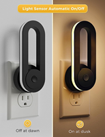 Veilleuses modernes LOHAS, lumière LED blanche chaude 3000K, veilleuse à capteur, veilleuses rotatives pour enfants, bébés, chambre à coucher, couloir