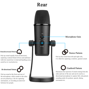 BOYA BY-PM700 Hội Nghị Condenser Studio USB Microphone Cho Mac Máy Tính Xách Tay PC Máy Tính Ghi Âm <span class=keywords><strong>Streaming</strong></span> Podcast Phỏng Vấn - Product Image 2