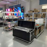 Écran LED pliable couleur pleine, table de DJ, écran GOB étanche, support portable, façade graphique 6 volets pour club, mariage, musique