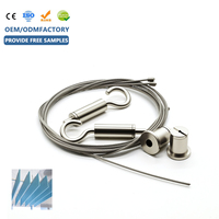 Câble de sécurité en acier inoxydable avec système de suspension à crochet pour luminaires LED et cadres photo