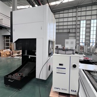 Máquina de Corte Láser de Fibra CNC para Tubos con Mandril Rotatorio 3D 45 °   Cortadora de tubos con alimentación automática y corte a cero para tubos redondos y cuadrados