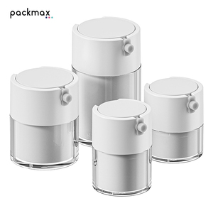 Flacon pompe airless en acrylique personnalisé 15g/30g/50g/100g avec capuchon anti-poussière – Distributeur rechargeable pour crème et lotion - Product Image 4