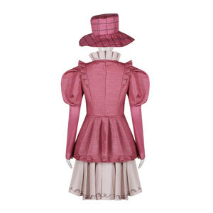 Conjunto de disfraz de Cosplay de juego de Anime rosa para <span class=keywords><strong>mujer</strong></span> al por mayor con sombrero y calcetines para fiesta de Carnaval de Halloween - Product Image 4