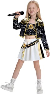 Anime Demon <strong>Hunter</strong> 3D Print Cosplay Costume Cosplay Girls Style Kids Pop Singer Play Role Costumes - Product Image 5