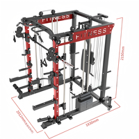 Station d'entraînement multifonctionnelle en acier pour musculation complète, équipement de gym pour la musculation des pectoraux, des bras et des muscles