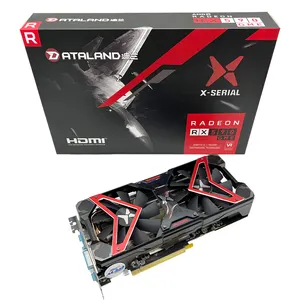 Rumax Kartu Grafis Baru Dateland RX590 Game 8GB D5 untuk Gaming Desktop Kartu Video Grafis