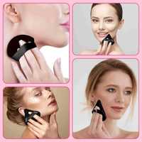 Éponge de maquillage triangulaire en forme d'éventail, ultra douce, à poils courts et fins, pour poudre fixatrice, lavable, haute qualité
