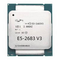 Processeur E5 2670 V3 2690v3 d'occasion en gros pour serveur, carte mère X99, DDR4 1600/1866/2133 LGA2011 2.5GHz E5 2680 V3 2690v3 CPU