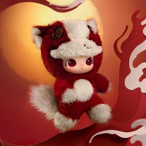 สินค้ามาใหม่2026 POP Mart มอนสเตอร์ Labubu มีชุดตุ๊กตาผ้ากำมะหยี่ขนยาวจี้ Labubu กล่องตาบอด hirono dimoo - Product Image 3