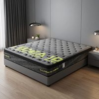 Matelas hybride orthopédique en mousse de latex à ressorts ensachés, qualité hôtel 5 étoiles et usage hospitalier, épaisseur 25 cm, emballé sous vide et compressé