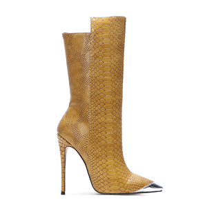 WETKISS de suministro de fábrica MOQ bajo la nave de la gota zapatos de mujer Zapatos de tacón alto zapatos de tobillo Botines de mujer, botas de piel de serpiente zapatos de mujer Zapatos - Product Image 4