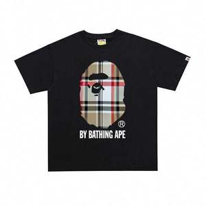 Camiseta Bapees de punto con diseño de mono estampado, de alta calidad, en stock, para hombre, a la moda, 280g, ¡Venta caliente! - Product Image 2