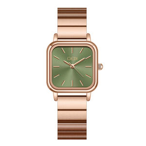 Minimalista nicho de gama alta cuadrado de las mujeres reloj de cuarzo impermeable - Product Image 2