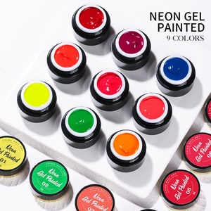 JTING Gel de Pintura Fluorescente Creativo de 9 Colores, Popular, Marca Privada, Pintura de Uñas UV, ODM/OEM Personalizado - Product Image 1