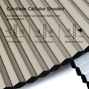 SAMADHI Custom Cellular Shades Blackout Honeycomb <b>Window</b> Blinds <b>Thermal</b> Insulated Cordless Shades for Bedroom Home - Product Image 5