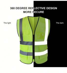 Vêtements de sécurité réfléchissants personnalisés de haute qualité et bon marché, veste de travail haute visibilité - Product Image 6