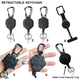 <span class=keywords><strong>Porte</strong></span>-clés mousqueton multi-outils robuste <span class=keywords><strong>avec</strong></span> logo personnalisé, enrouleur de badge rétractable en ABS <span class=keywords><strong>avec</strong></span> <span class=keywords><strong>cordon</strong></span> en fil d'acier, <span class=keywords><strong>porte</strong></span>-<span class=keywords><strong>carte</strong></span> d'identité tactique - Product Image 3