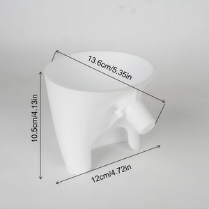 Entonnoirs à poudre en plastique faciles à verser compatibles avec le robot culinaire <span class=keywords><strong>Kitchenaid</strong></span> Aid Artisan Ksm150 5 quarts à tête inclinée Entonnoir à farine - Product Image 3